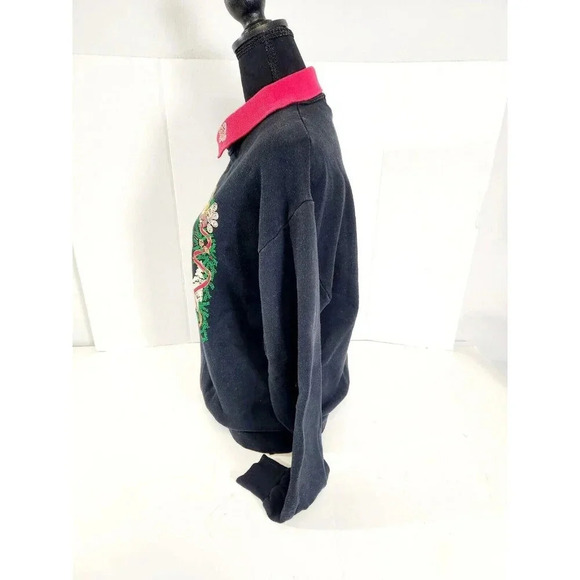 Vtg Ugly Christmas Sweatshirt Sweater Granny Grandma Heralding Angels LG… - Picture 5 of 6